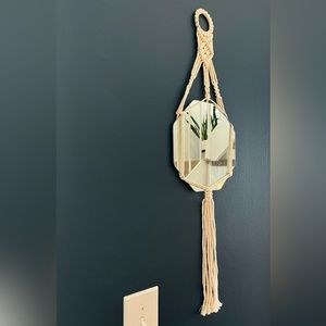 Macrame Wall Hang w/ Mirror